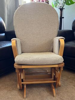 Wood Frame Glider Rocking Chair