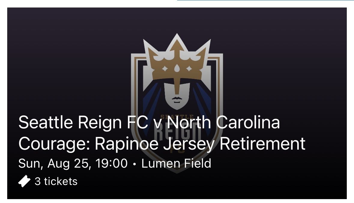 Seattle Reign tickets TONIGHT 