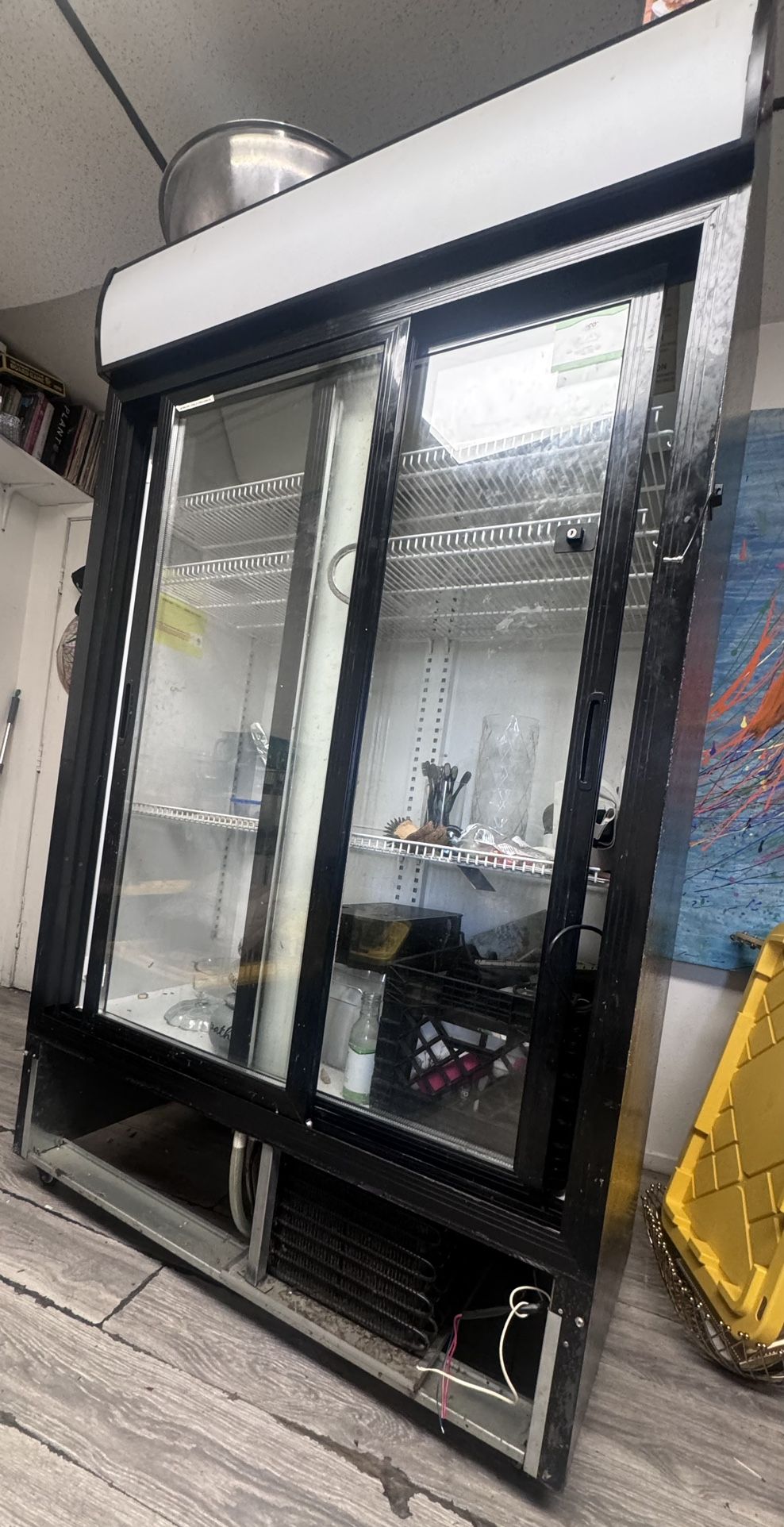 Commercial Refrigerator Double Glass Doors