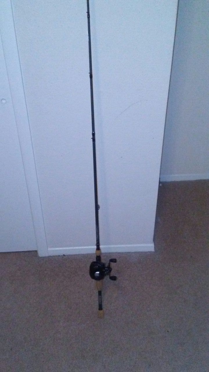 6 foot 6 tournament Choice classic edition casting rod with eagle claw baitcaster bc10