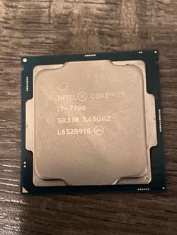 CPU Intel I7 7700