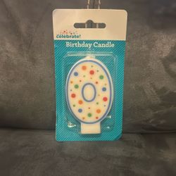 Way To Celebrate Number 0 Birthday Cake Candle 
