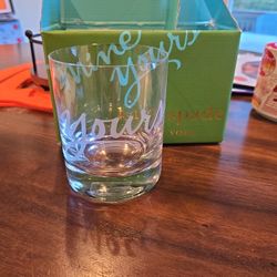 Double Old- Fashioned Glass: Kate Spade Lenox "Yours"