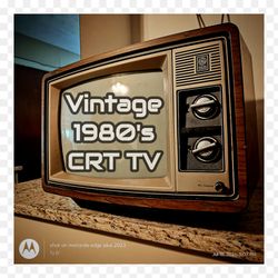 Vintage 1980s CRT TV