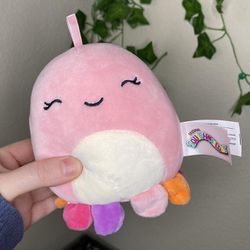 Jeanne The Cutest Pink & Purple Octopus Mini 4” Squishmallow Christmas Ornament