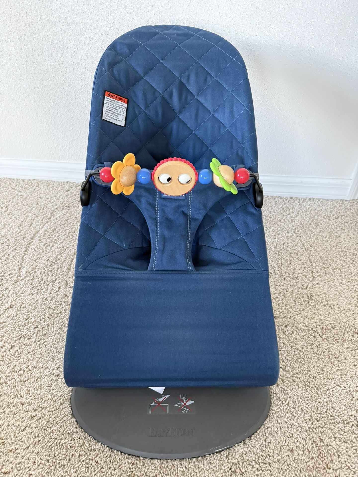 BabyBjörn Bouncer Bliss, Cotton, Midnight Blue