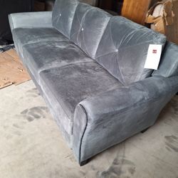 Gray Velvet 80" W $280 FIRM 