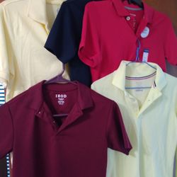 5 Boys Collar Shirts. 