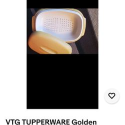 TUPPERWARE HARVEST GOLD VEGETABLE HOLDER