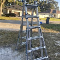 WERNER Pro Ladder 25-Ft Reach Aluminum Multi-Position 375-Lbs Load Capacity