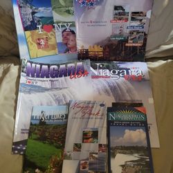 3 Niagara Falls & 1 NY Travel Books & 3 NY Brochures Used