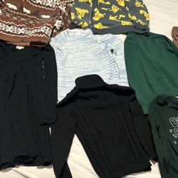 9 Winter Sweaters & Long Sleeve Tops dress Bundle size 7/8 girls 
