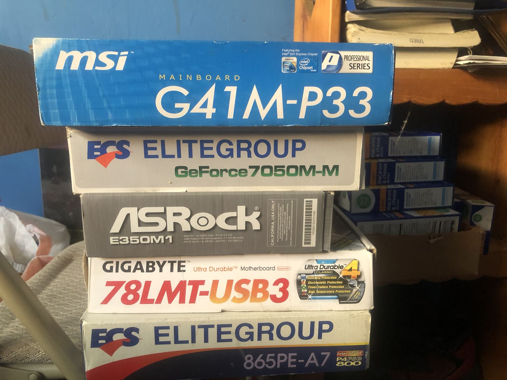 10 New In Box Motherboards