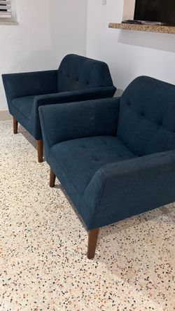 (2) Mid Century Lounge Reading