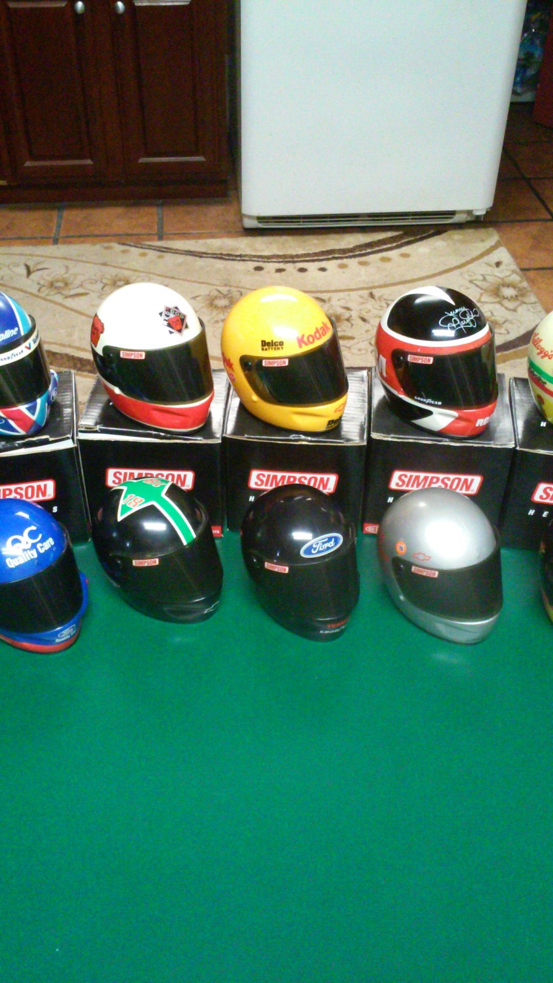 NASCAR mini Simpson racing helmets