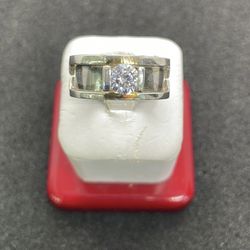 Sterling  Silver Ring With Cubic Zirconia