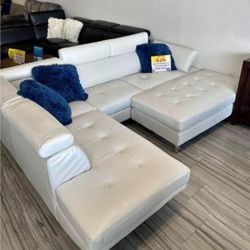 ANTARES WHITE MODERN SECTIONAL