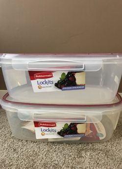 Rubbermaid Lock-its Food Storage Container-2.5GA FOOD STR CONTAINER. New and unopened box. New and unused boxes.