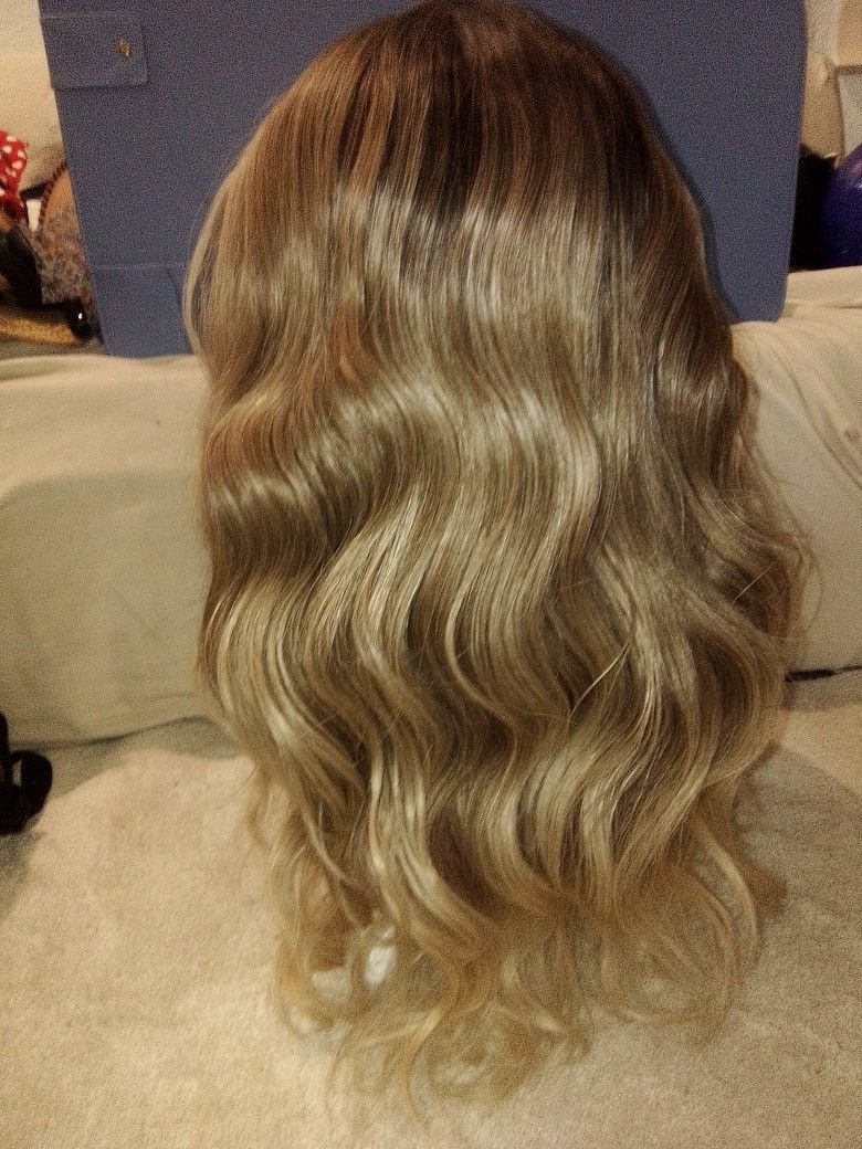 Blonde Wavy Synthetic Hair #41