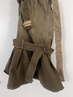 NEW belted denim dress
