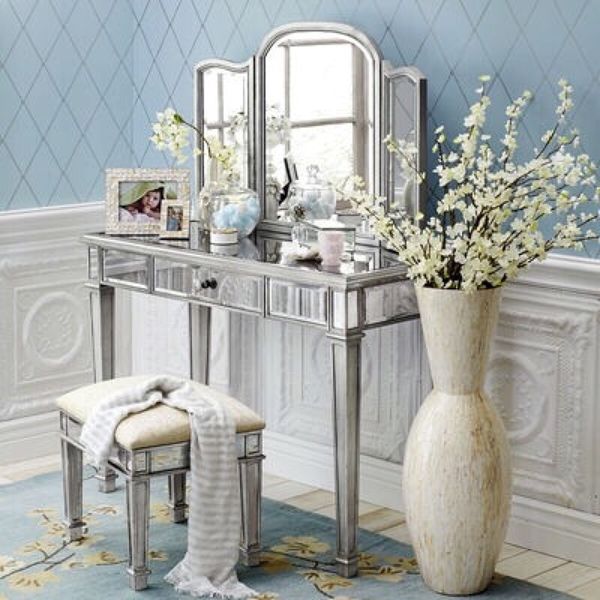 Hayworth Mirrored Vanity Old Hollywood Glam For Sale In Las