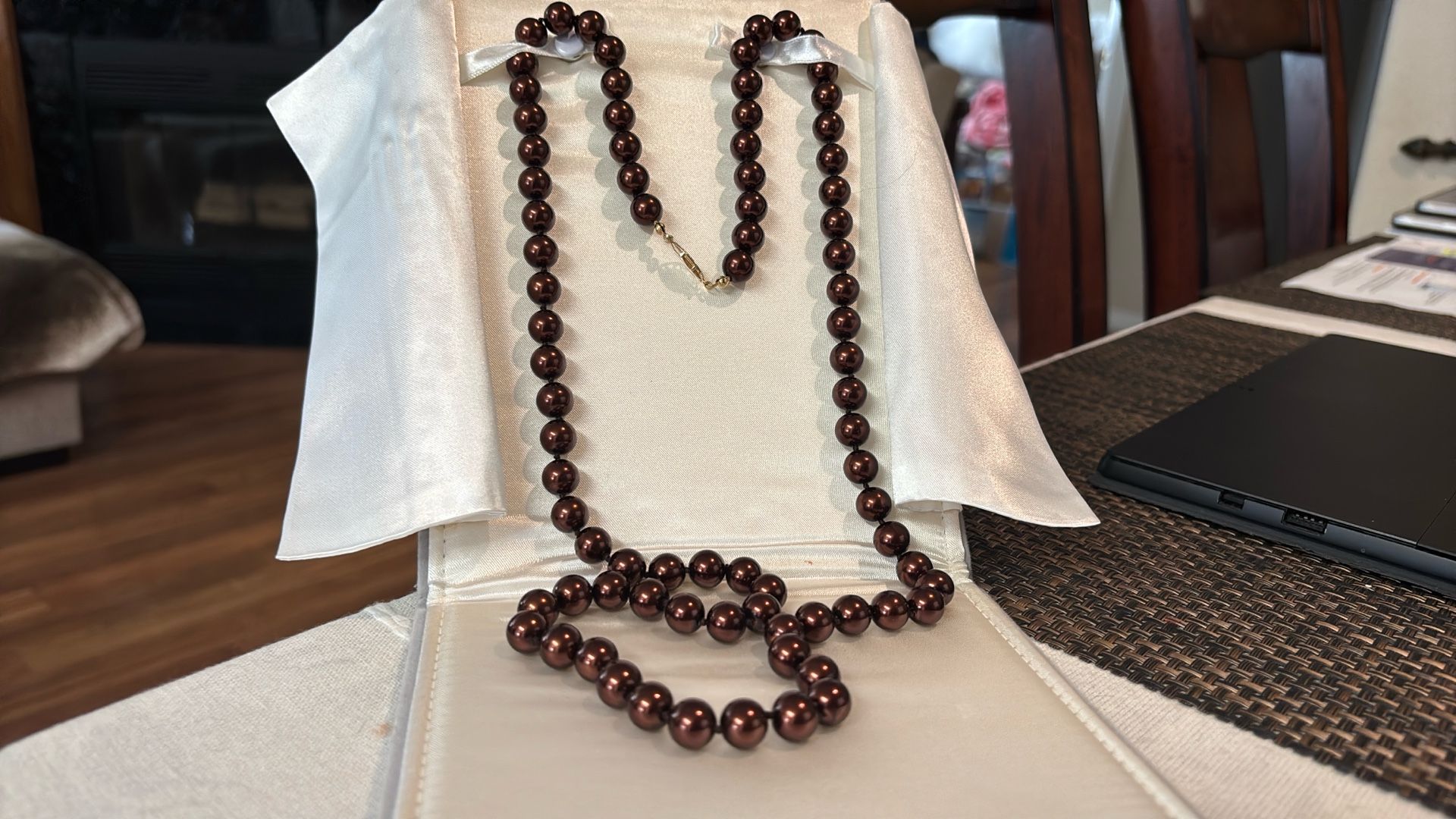 GLASS PEARLS ( hand knotted)