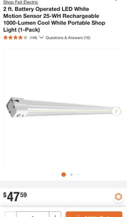 2ft LED Light Bar Rechargeable 1000 Lumens