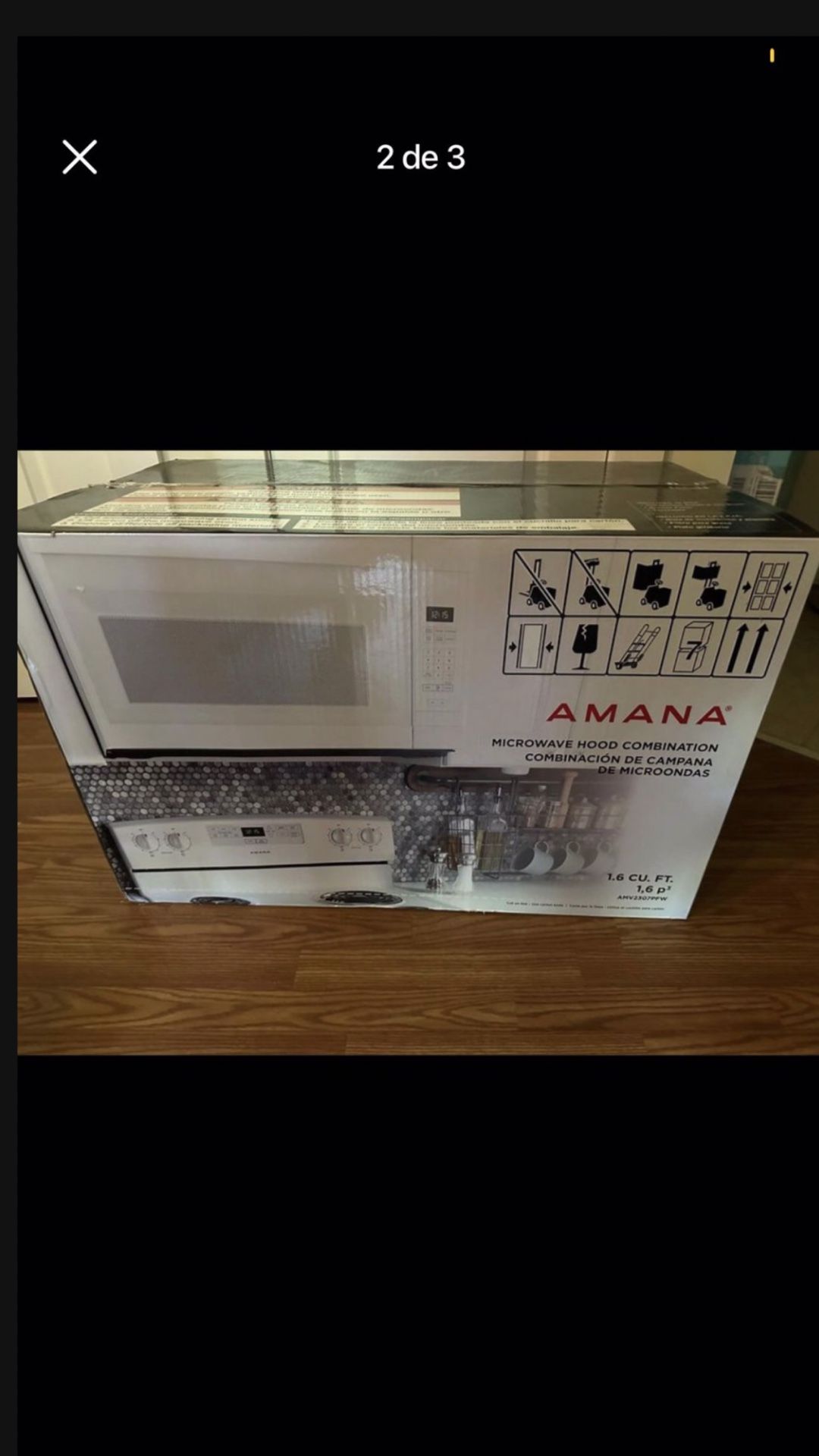 AMANA MICROWAVE IS BIG