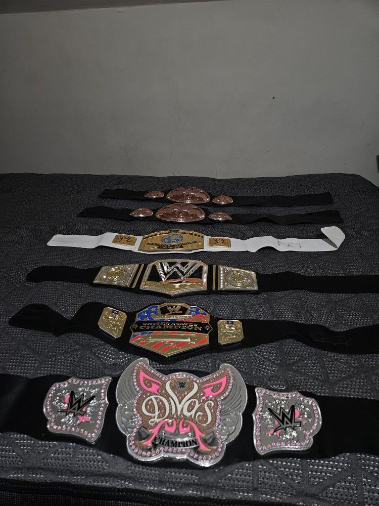 Used WWF champions Toy Belts.