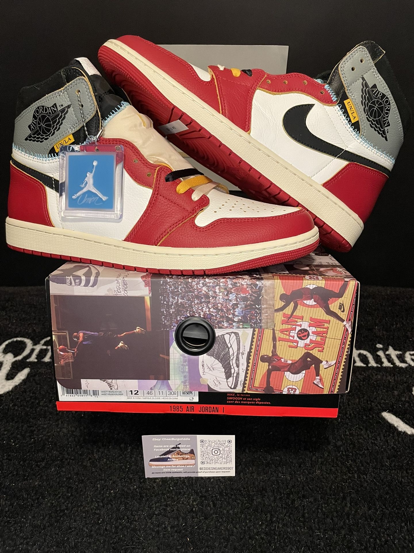 Union LA x Air Jordan 1 Retro High OG SP ‘Chicago Shadow’ Men’s Size 12