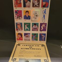 Cincinnati Reds Pete rose signed uncut card set