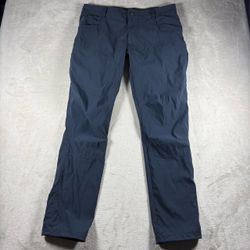 Kuhl Pants Mens 34x32 Navy Blue Nylon Stretch Hiking Outdoor #2946
