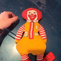 Vintage Ronald Mcdonald Stuff Doll