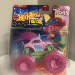 2025 Hot Wheels Monster Trucks Trolls Poppy 1/64 Truck New in Package