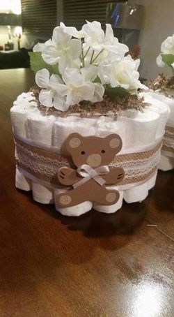 Mini diaper cakes