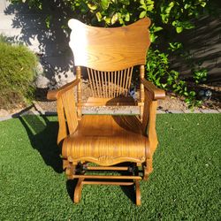 Antique glider rocking chair 
