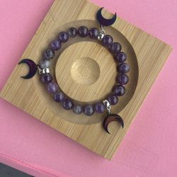 Handmade Mothers Day Amethyst Bracelets