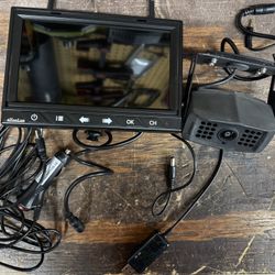 Wireless Backup Camera for RV with Furrion power adapter and plate 