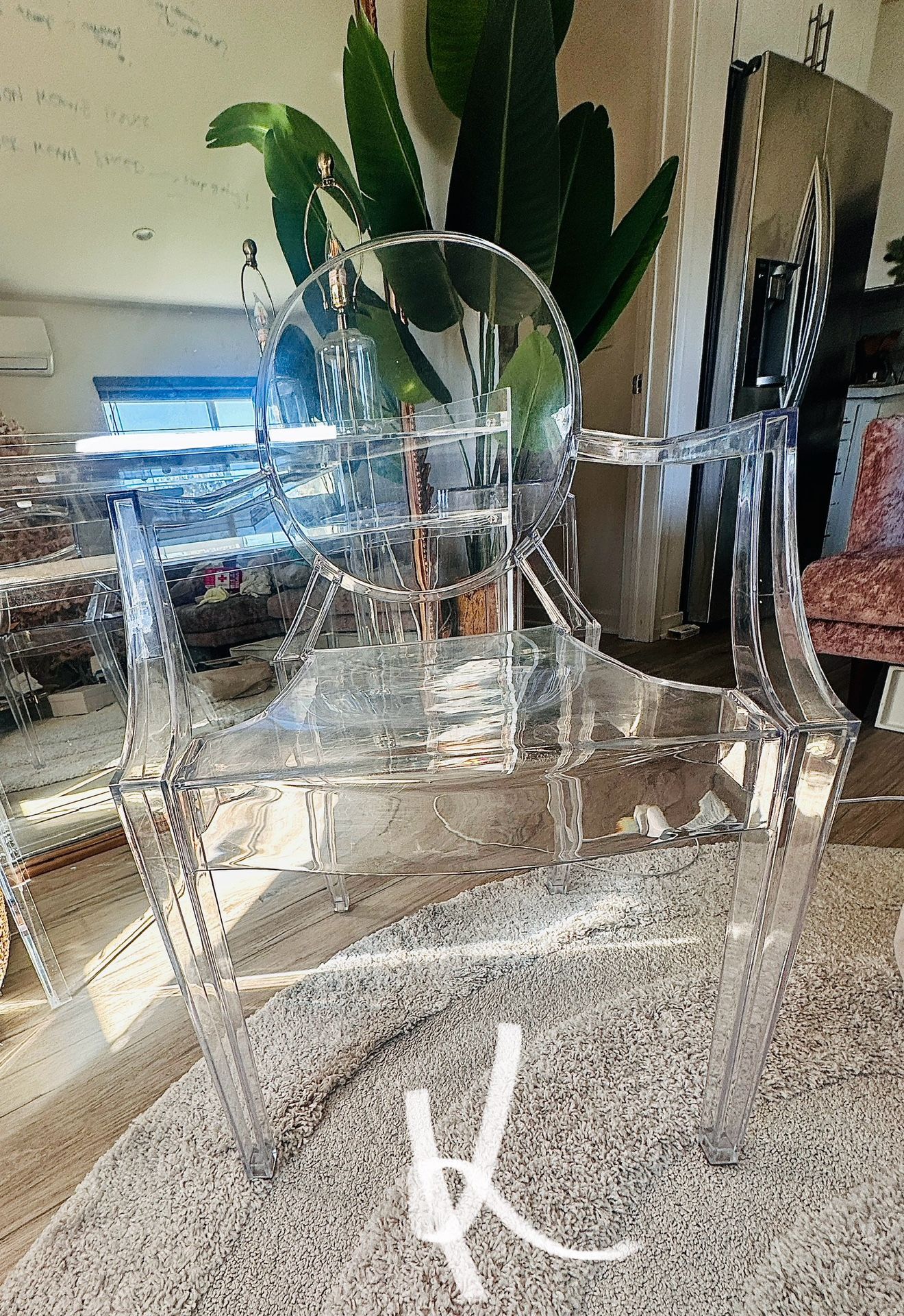 GHOST CHAIRS β’ SET OF 2 β’ dining room or office chairs