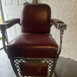 Antique EMIL J. PAIDAR Barber Chair