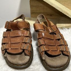 Dr Martens vantage Shoes Men Fisherman Sandal Leather Buckle Comfort Brown US 11
