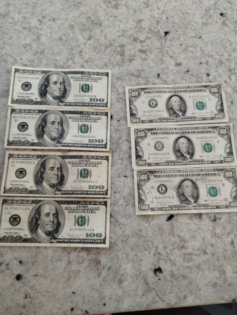 Older Generation $100 Bills