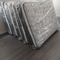 NEW🔥$145TWIN PILLOW TOP MATTRESS ‼️WITH BOX SPRING 🔥I HAVE 2 LEFT ONLY…FOR THIS PRICE‼️ ‼️‼️FULL ‼️BOX SPRING (ONLY) $50🔥