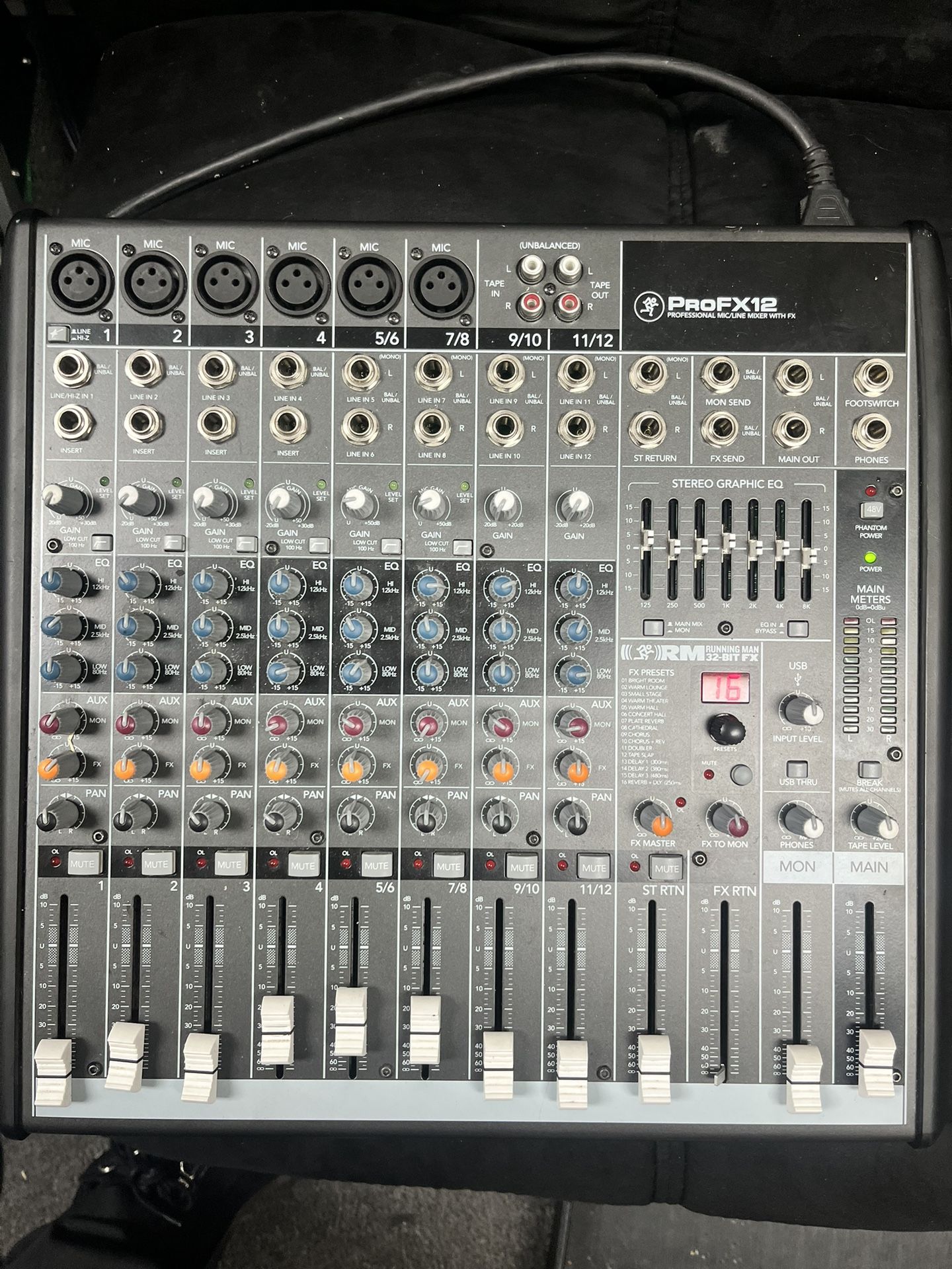 ProFX12 Professional Mic/line Mixer with FX