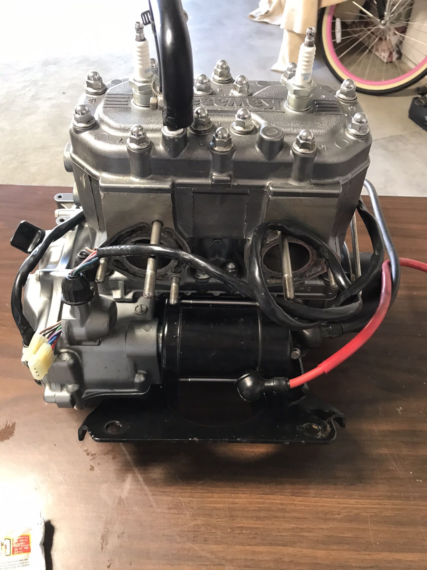 Kawasaki 750 Jet ski Small Pin Motor! Great Compression, New Seals