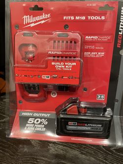 Milwaukee M18 18-Volt  HIGH OUTPUT Starter Kit with XC 8.0Ah Battery and Rapid Charger