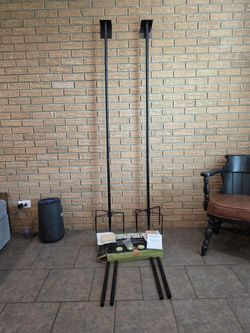 Pair of Heavy Duty 9ft Bird House / Feeder Poles