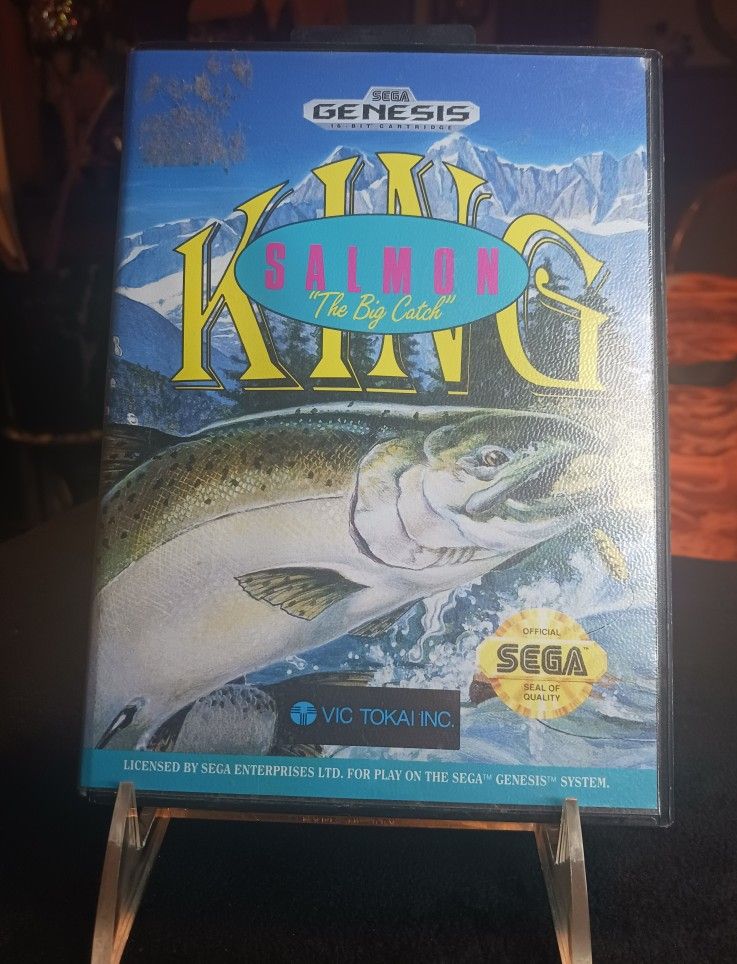 King Salmon: The Big Catch (Sega Genesis, 1993) Fishing Game No Manual