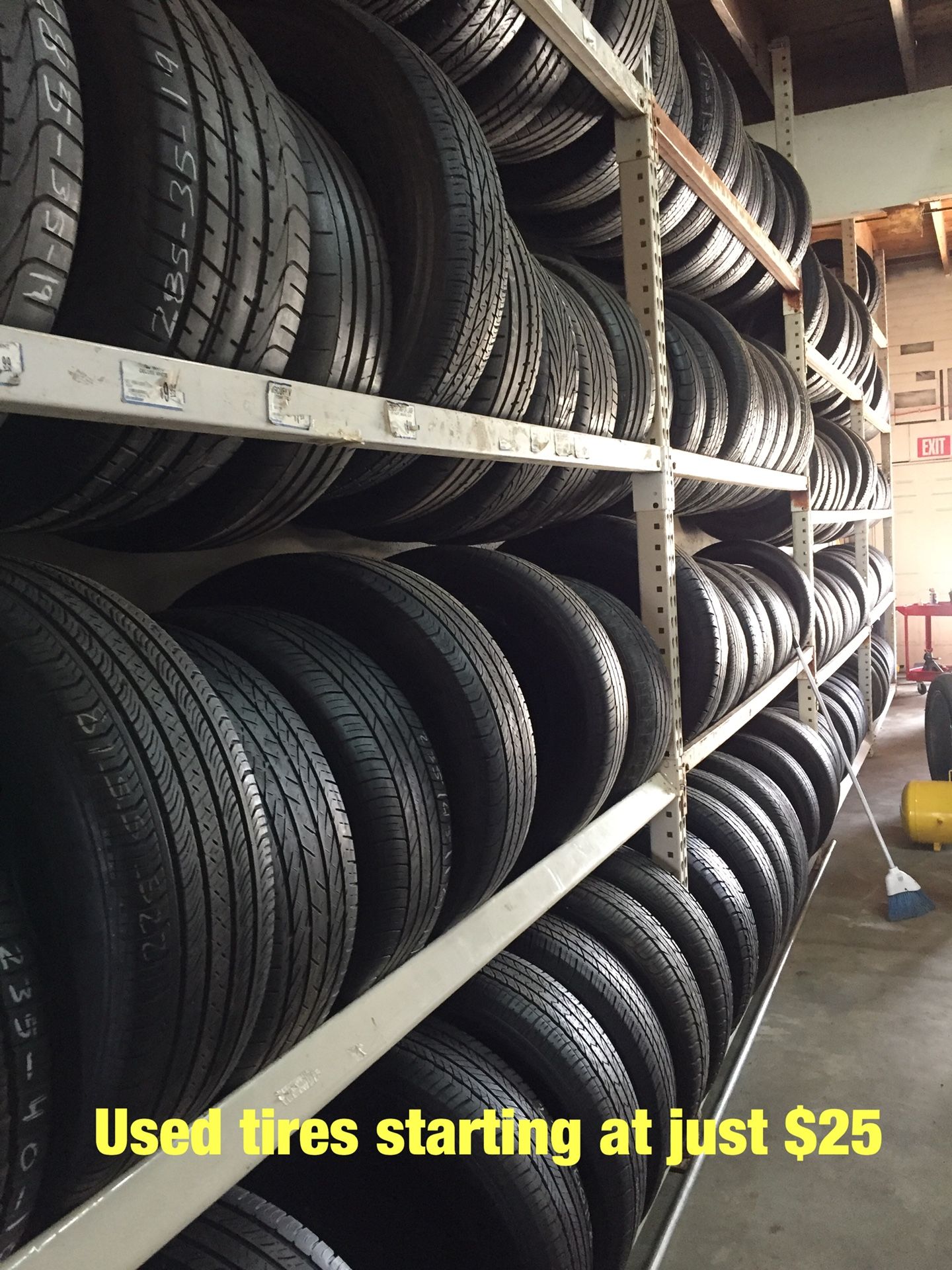 Used tires starting at $25 visit me at 21124 ave 152 porterville BELMAN BROS TIRES