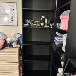 Mainstay Five Shelf Bookcase Black